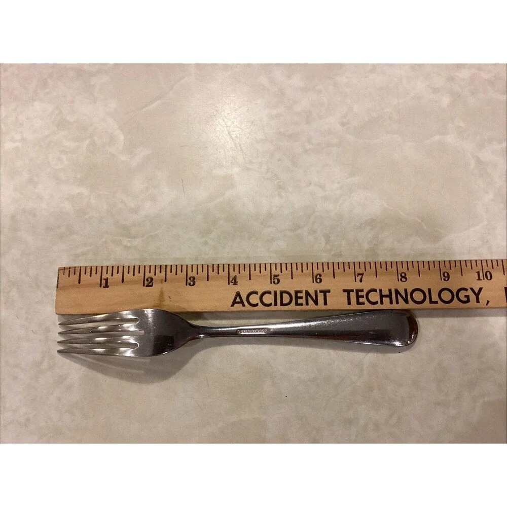 Gorham Madeline Stainless Dinner Fork Big Spoon Glossy Flatware Discontinued
